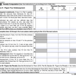 IRS Form 2210 Instructions Underpayment Of Estimated Tax