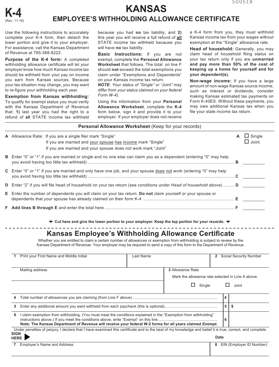 Kansas Unemployment Tax Withholding Form WithholdingForm