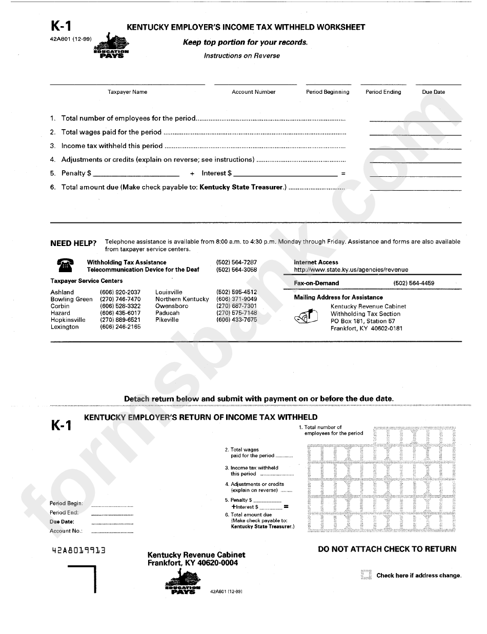 Kentucky State Tax Withholding Form 2024 Van Lilian