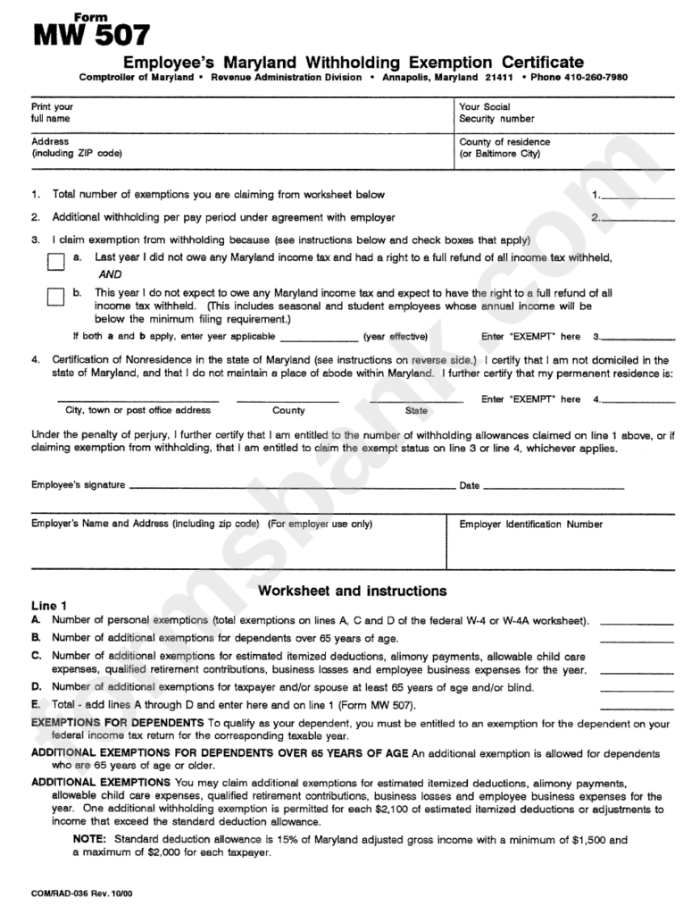 Maryland Tax Withholding Form 2024 Lian Sheena