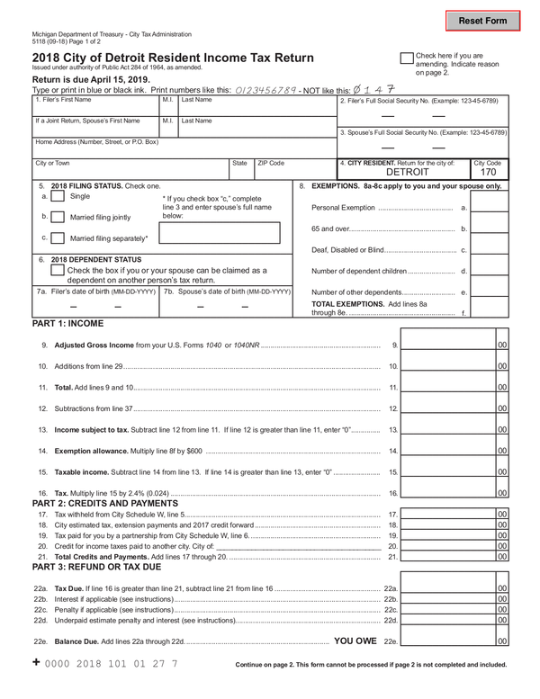 Mi State Withholding Form 2022 WithholdingForm