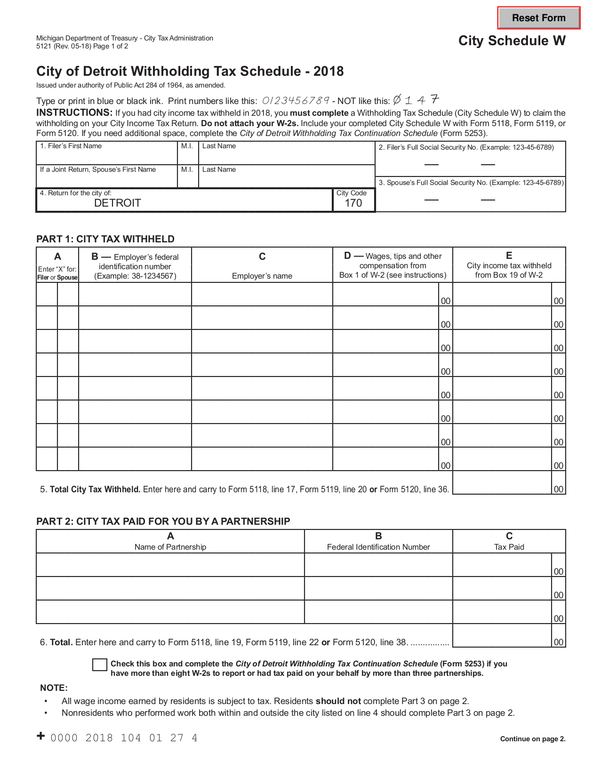 Michigan 2022 Annual Tax Withholding Form WithholdingForm