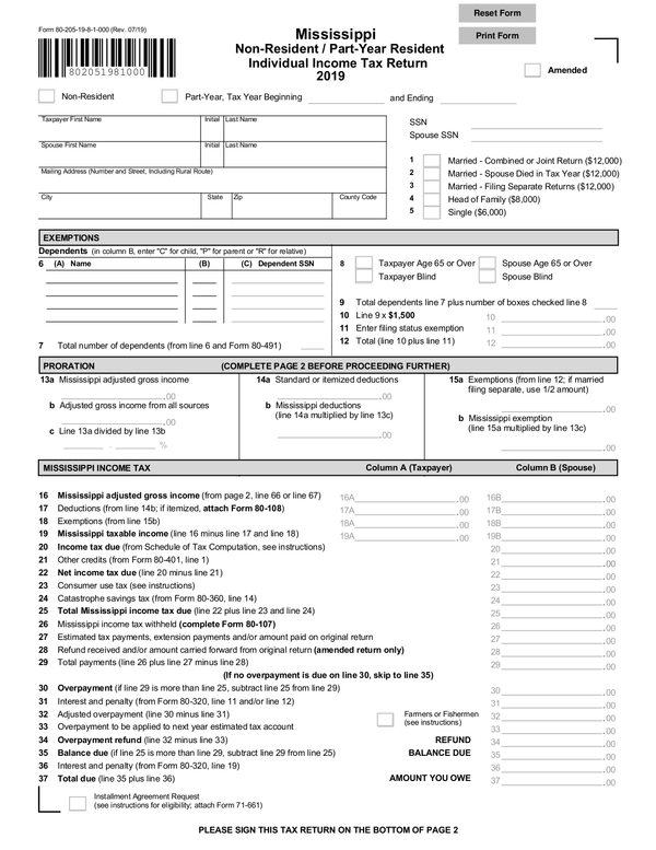 Mississippi State Tax Commission Withholding Forms WithholdingForm