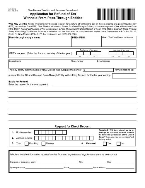 New Mexico Withholding Form 2023 Printable Forms Free Online