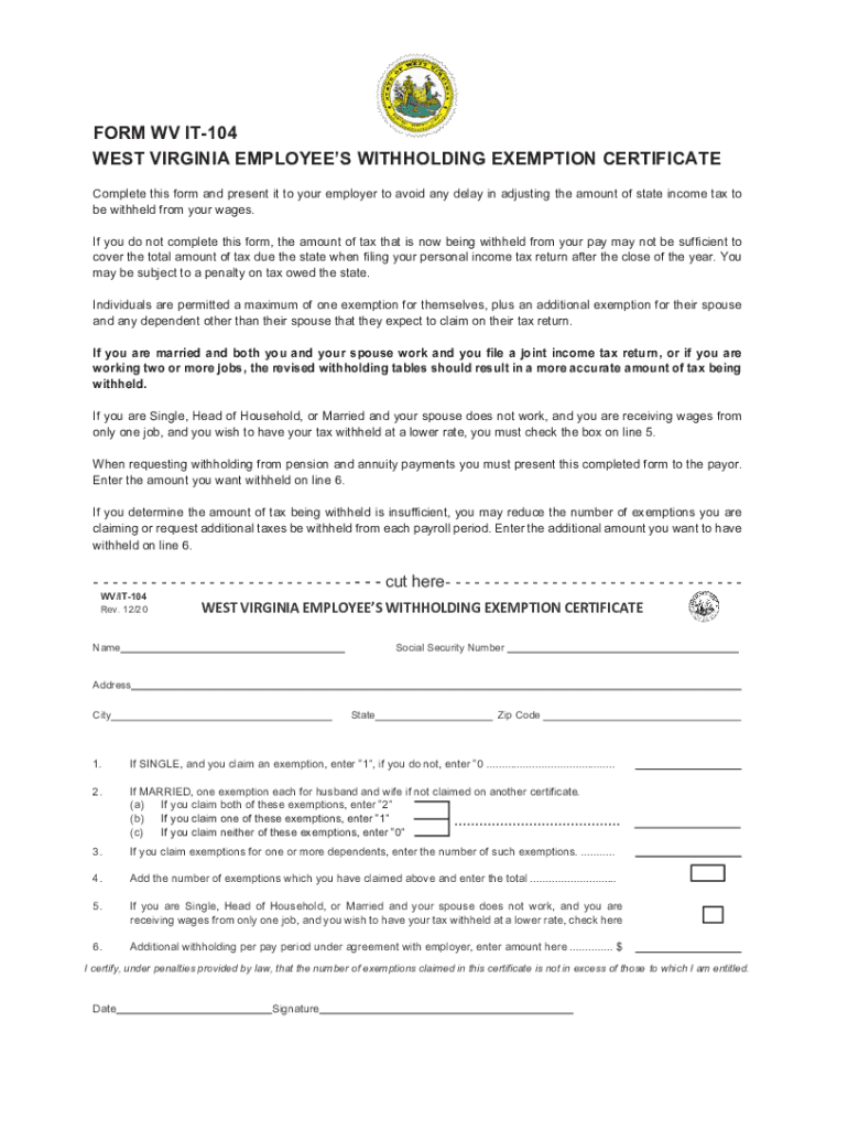 Wv Withholding Form Complete With Ease AirSlate SignNow